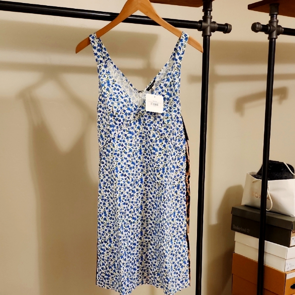 R13 Floral Blue Dress